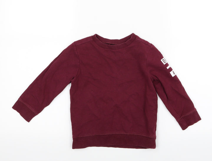 Mothercare Boys Purple Pullover Jumper Size 18-24 Months