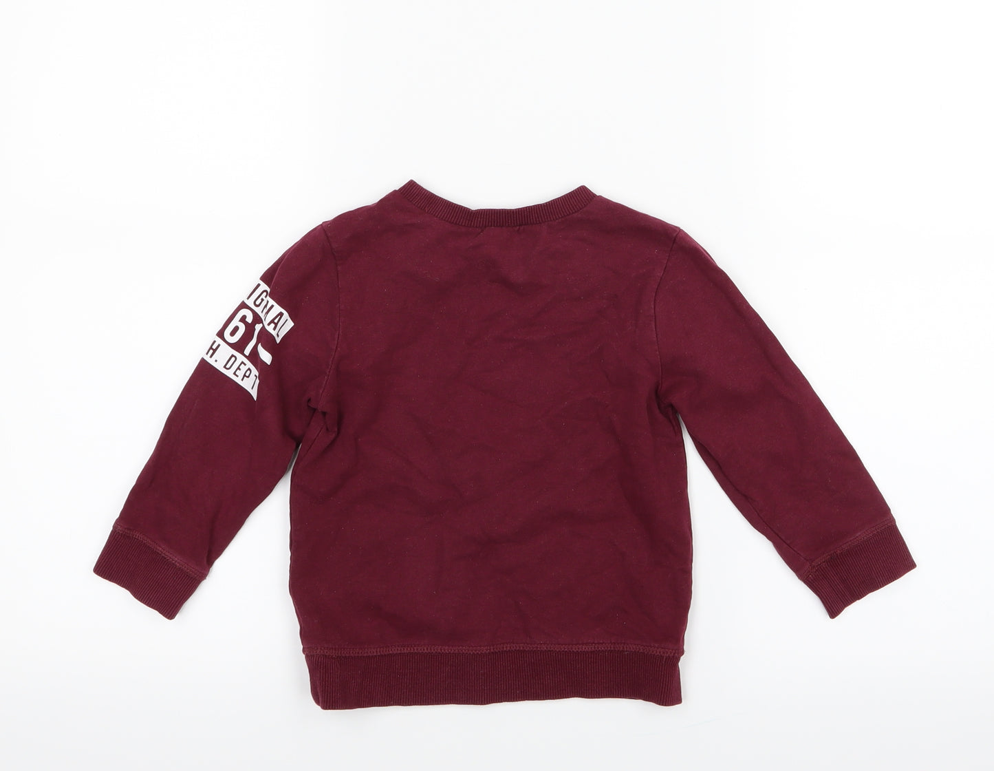 Mothercare Boys Purple   Pullover Jumper Size 18-24 Months