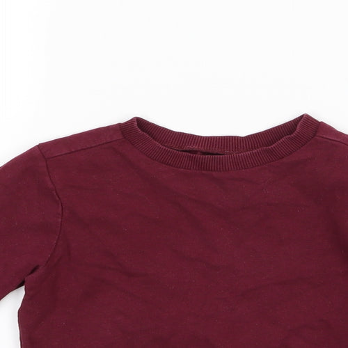Mothercare Boys Purple   Pullover Jumper Size 18-24 Months