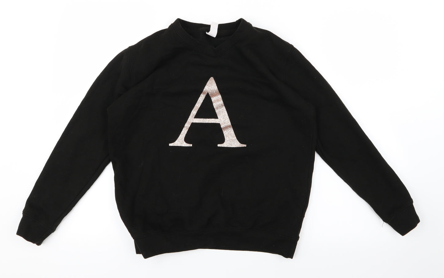 Just Hoods Girls Black   Pullover Jumper Size 12-13 Years