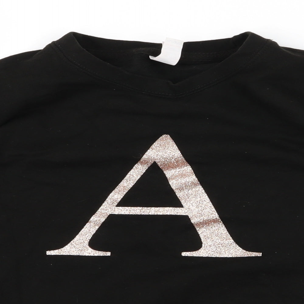 Just Hoods Girls Black   Pullover Jumper Size 12-13 Years