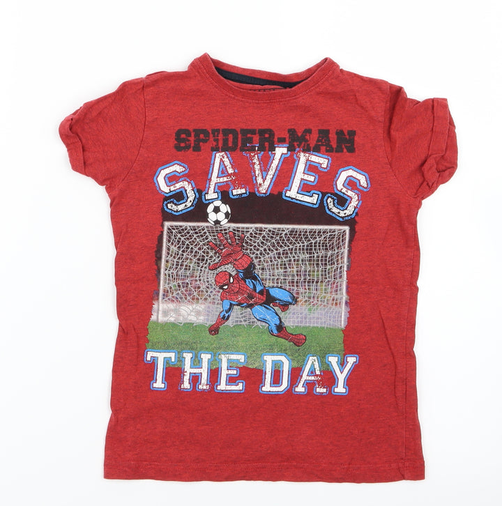 NEXT Boys Red Basic T-Shirt Size 5 Years - Spider-Man