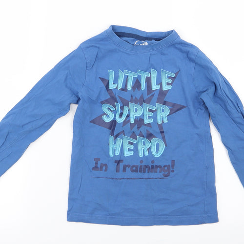 Boys Boys Blue   Basic T-Shirt Size 5-6 Years