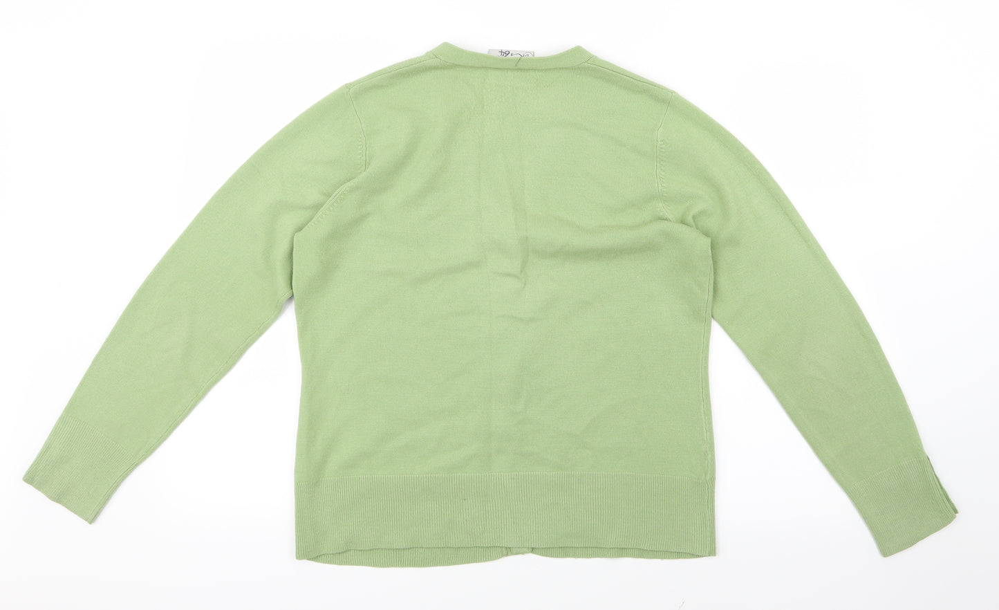 BHS Womens Green  Knit Cardigan Jumper Size 14