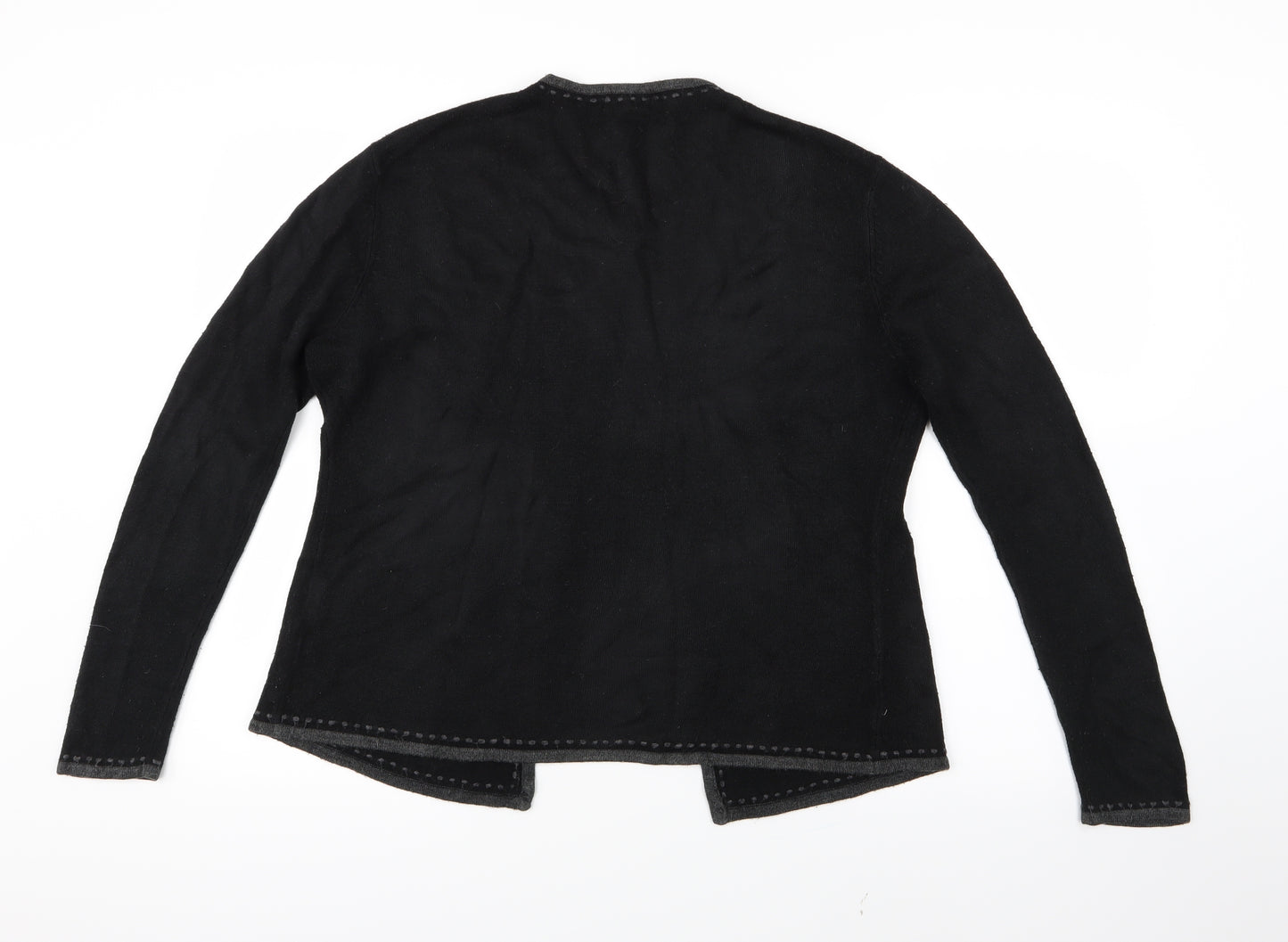 Bonmarché Womens Black  Knit Cardigan Jumper Size M