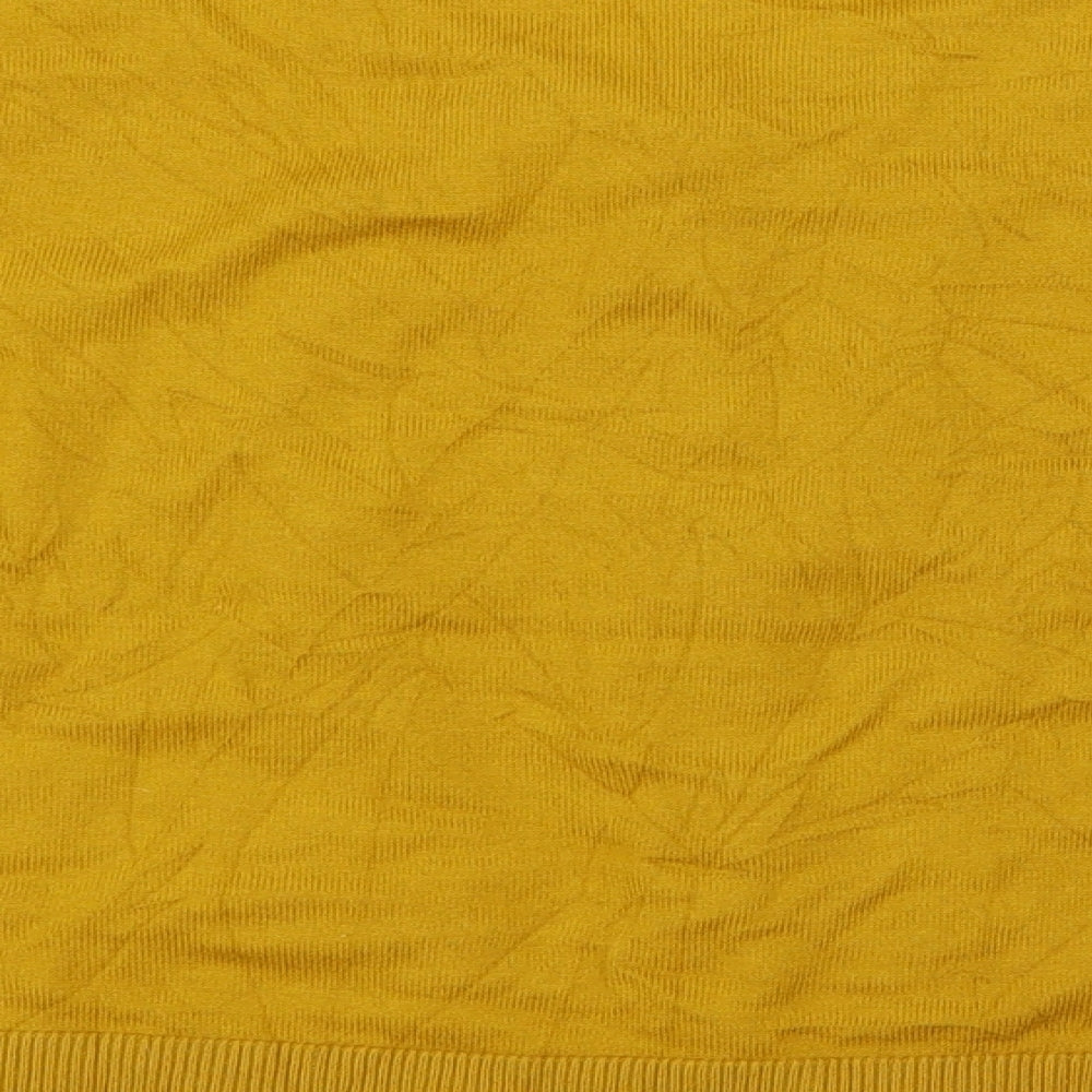 Hobbs Womens Yellow  Knit Cardigan Jumper Size L