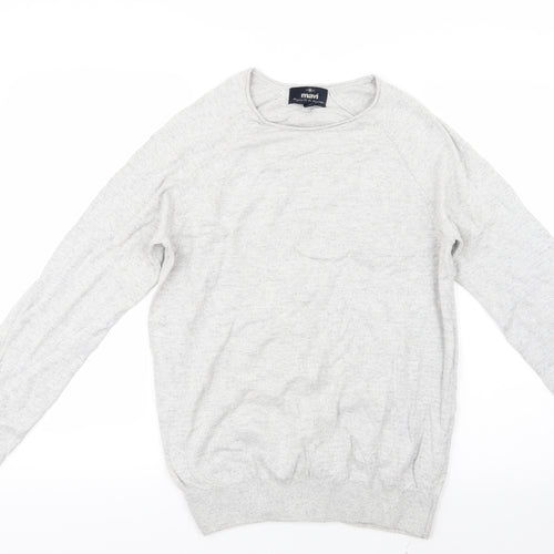 Mavi Mens Grey  Knit Pullover Jumper Size M