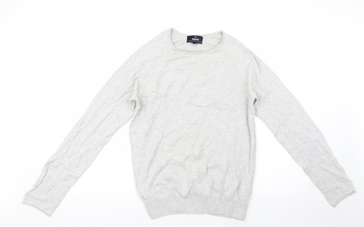 Mavi Mens Grey Knit Pullover Jumper Size M