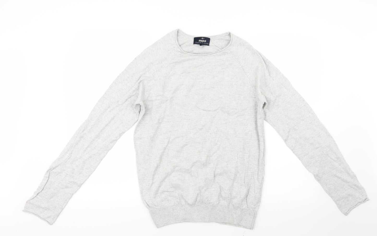 Mavi Mens Grey  Knit Pullover Jumper Size M