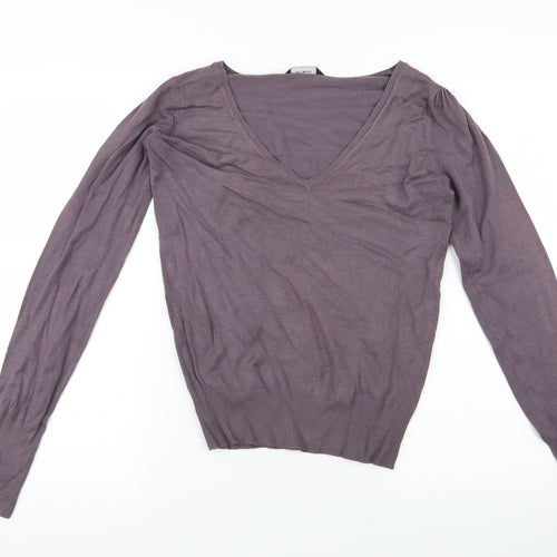 Dorothy Perkins Womens Purple  Knit Pullover Jumper Size 10