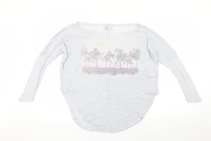 Hollister Womens Grey   Basic T-Shirt Size XS