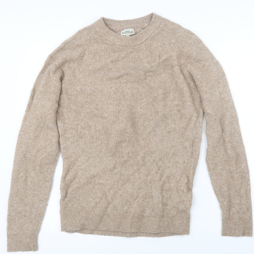 NEXT Womens Beige  Knit Pullover Jumper Size S