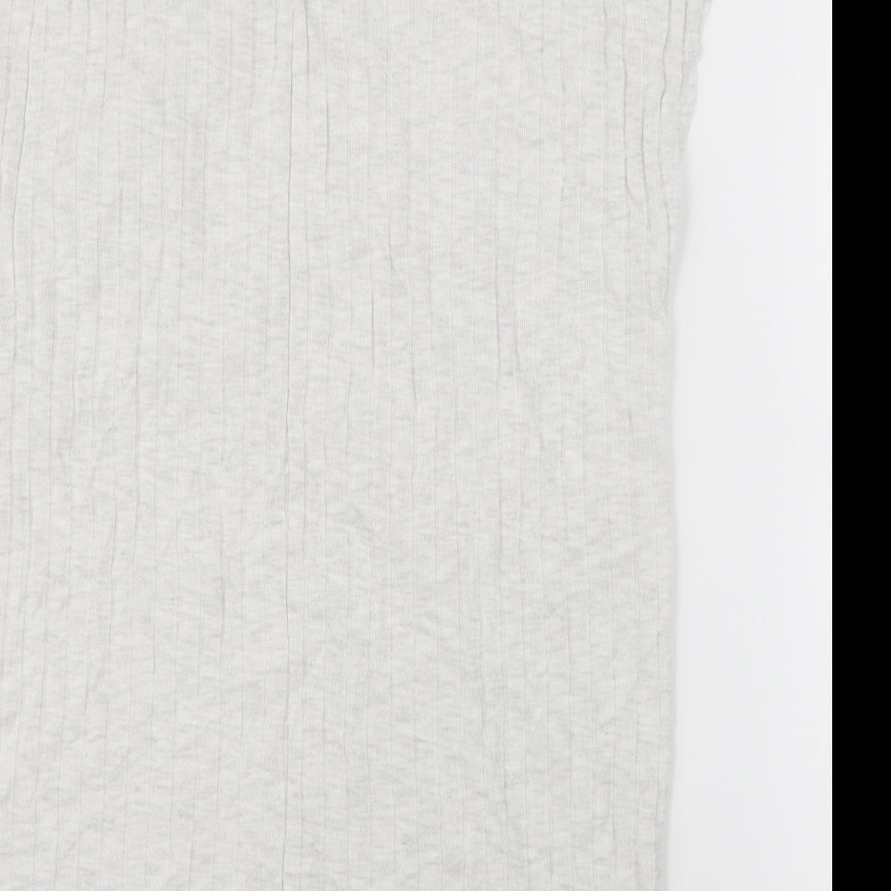 Topshop Womens Grey   Basic T-Shirt Size 14