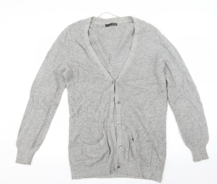 Atmosphere Womens Grey  Knit Cardigan Jumper Size 14