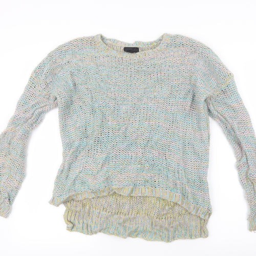 Topshop Womens Blue  Knit Pullover Jumper Size 8