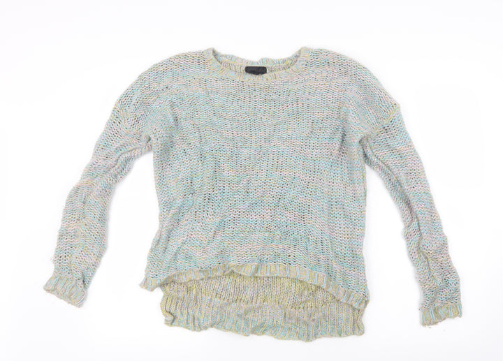 Topshop Womens Blue  Knit Pullover Jumper Size 8