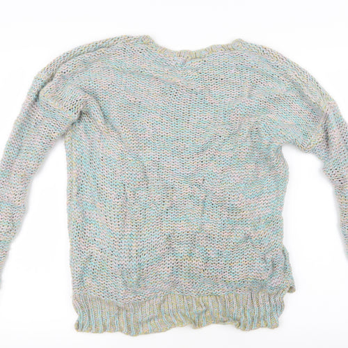 Topshop Womens Blue  Knit Pullover Jumper Size 8