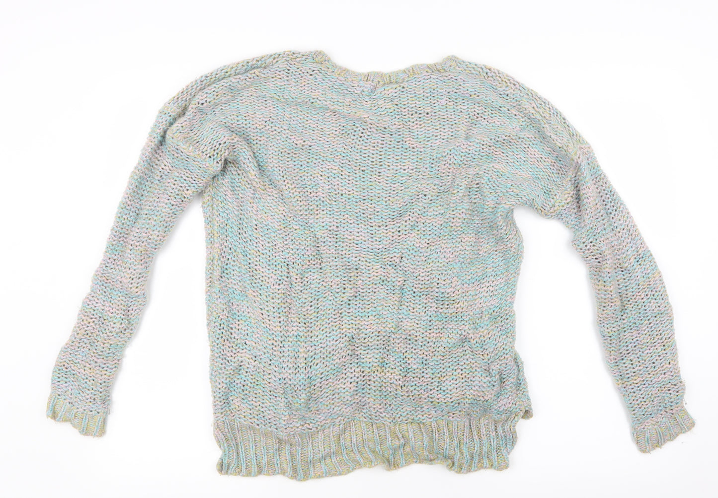 Topshop Womens Blue  Knit Pullover Jumper Size 8