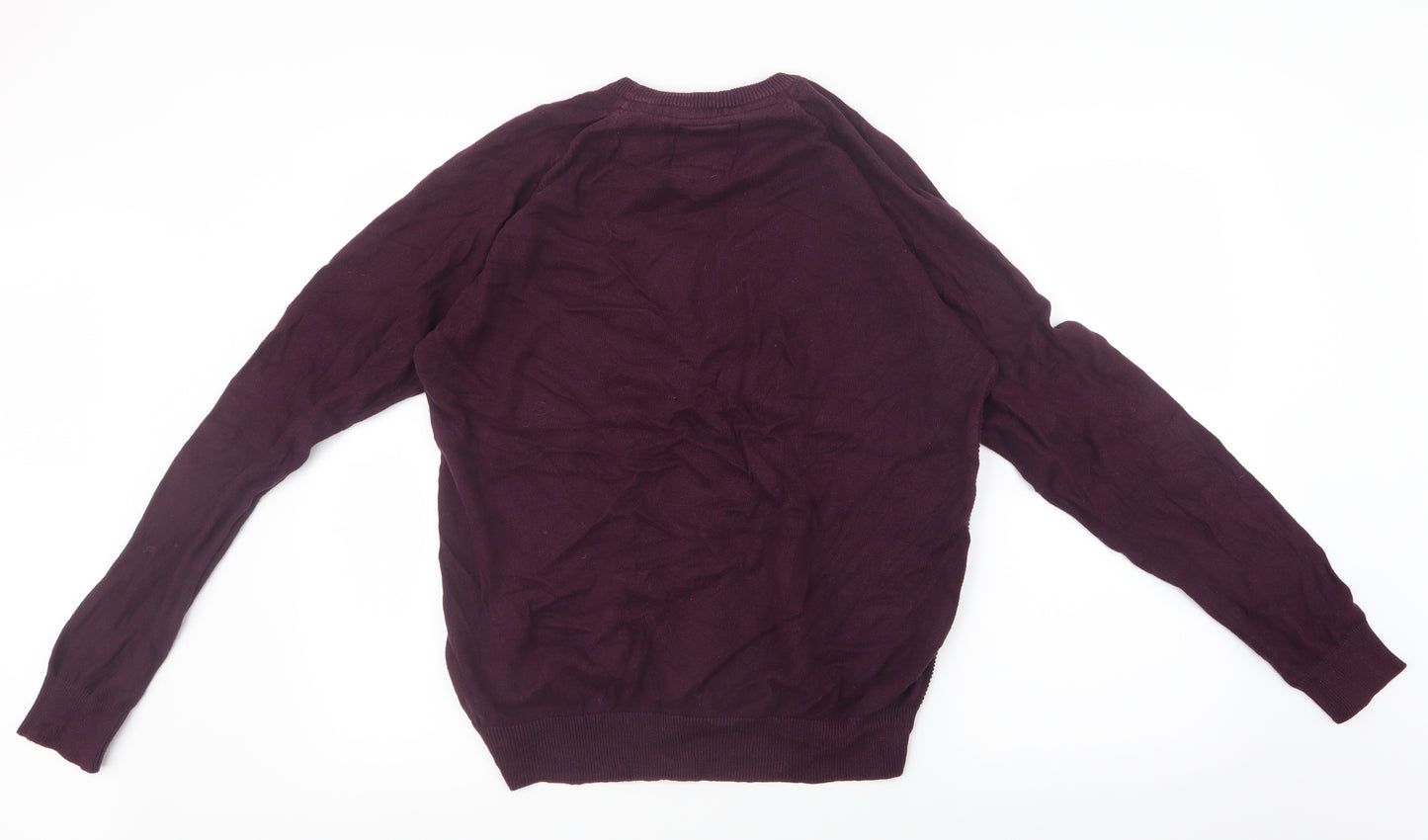 Threadbare Mens Purple  Knit Pullover Jumper Size M