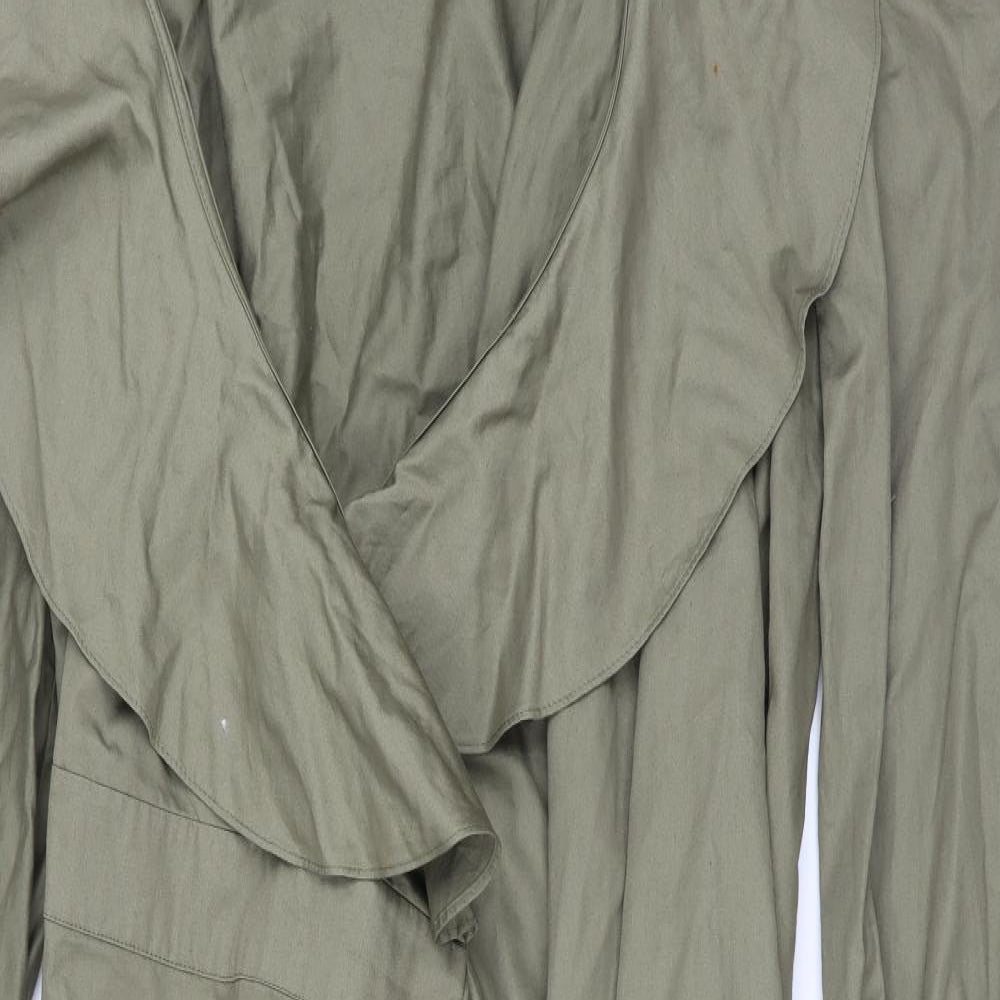 Marks and Spencer Womens Green   Overcoat Jacket Size 22