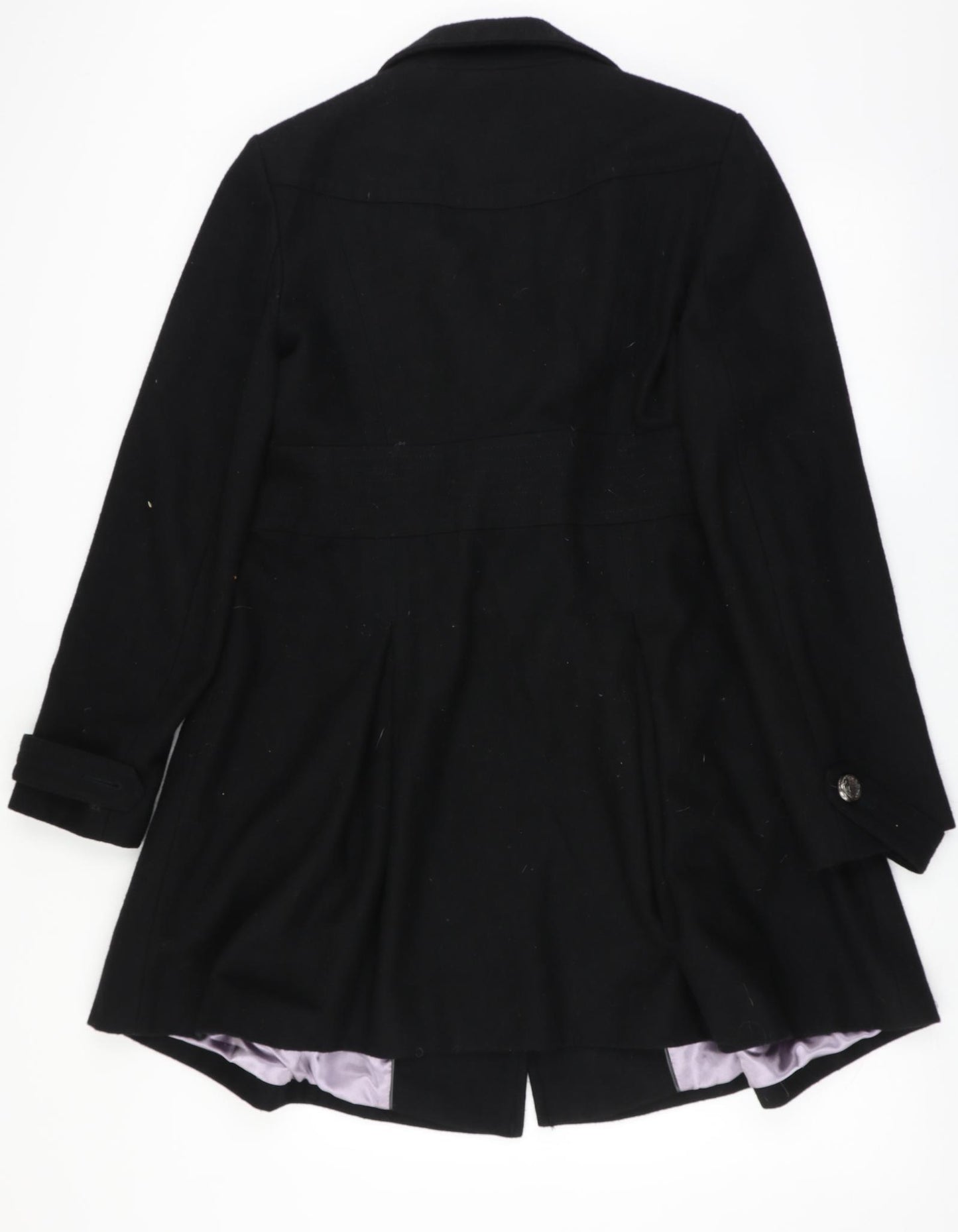 Monsoon Womens Black   Pea Coat Coat Size 14