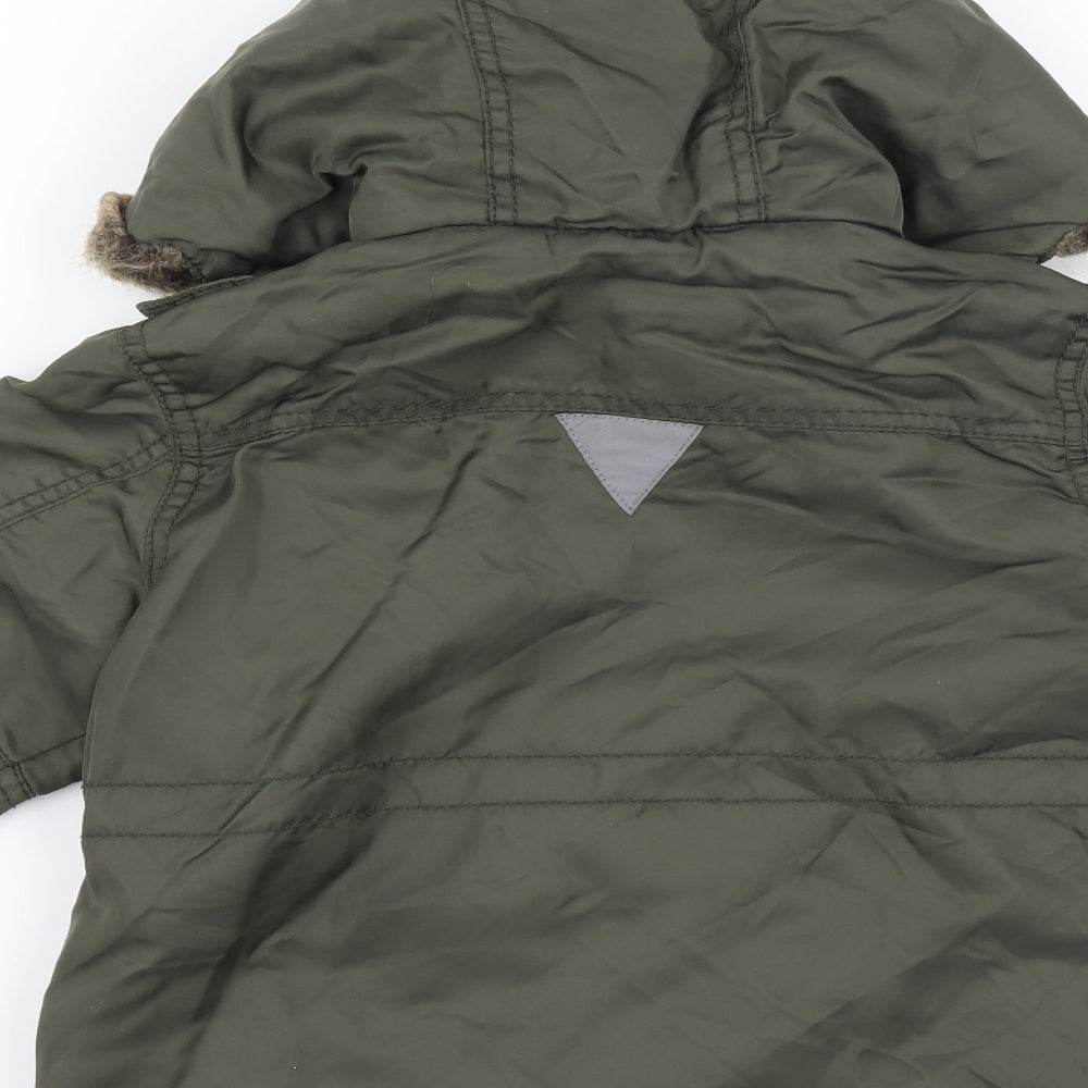 George  Green   Parka Coat Size 18-24 Months  - hooded