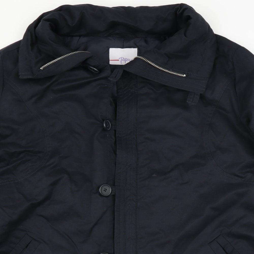 Papaya Womens Blue   Jacket Coat Size 16