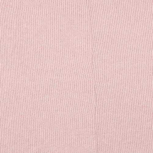 Yours Womens Pink   Pullover Jumper Size 26  - button sleeve detail