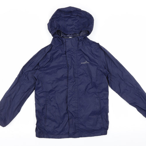 Freedom Trail Boys Blue   Rain Coat Jacket Size 7-8 Years