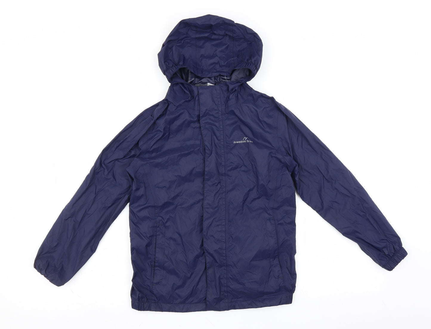 Freedom Trail Boys Blue   Rain Coat Jacket Size 7-8 Years