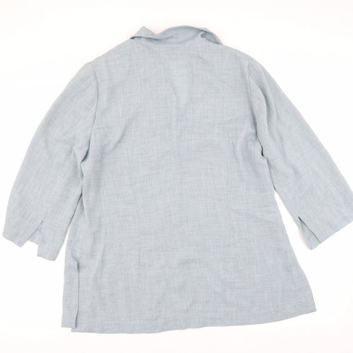 Luis Civit Womens Blue   Basic Blouse Size 18