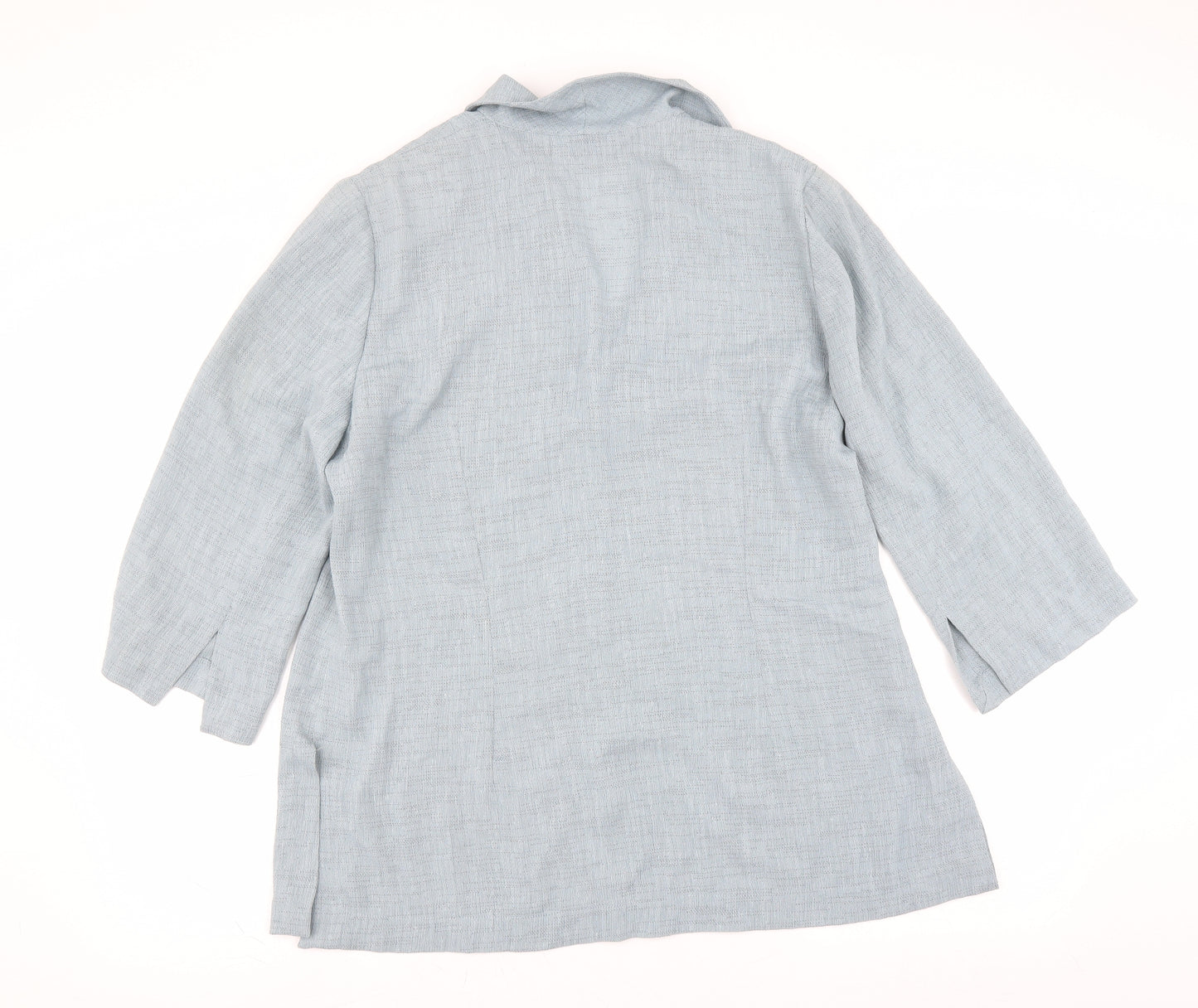Luis Civit Womens Blue   Basic Blouse Size 18