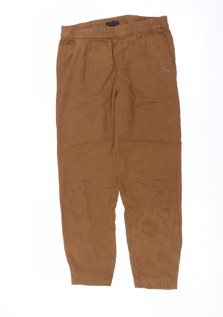 H&M Womens Brown Trousers Size 10 L24 in
