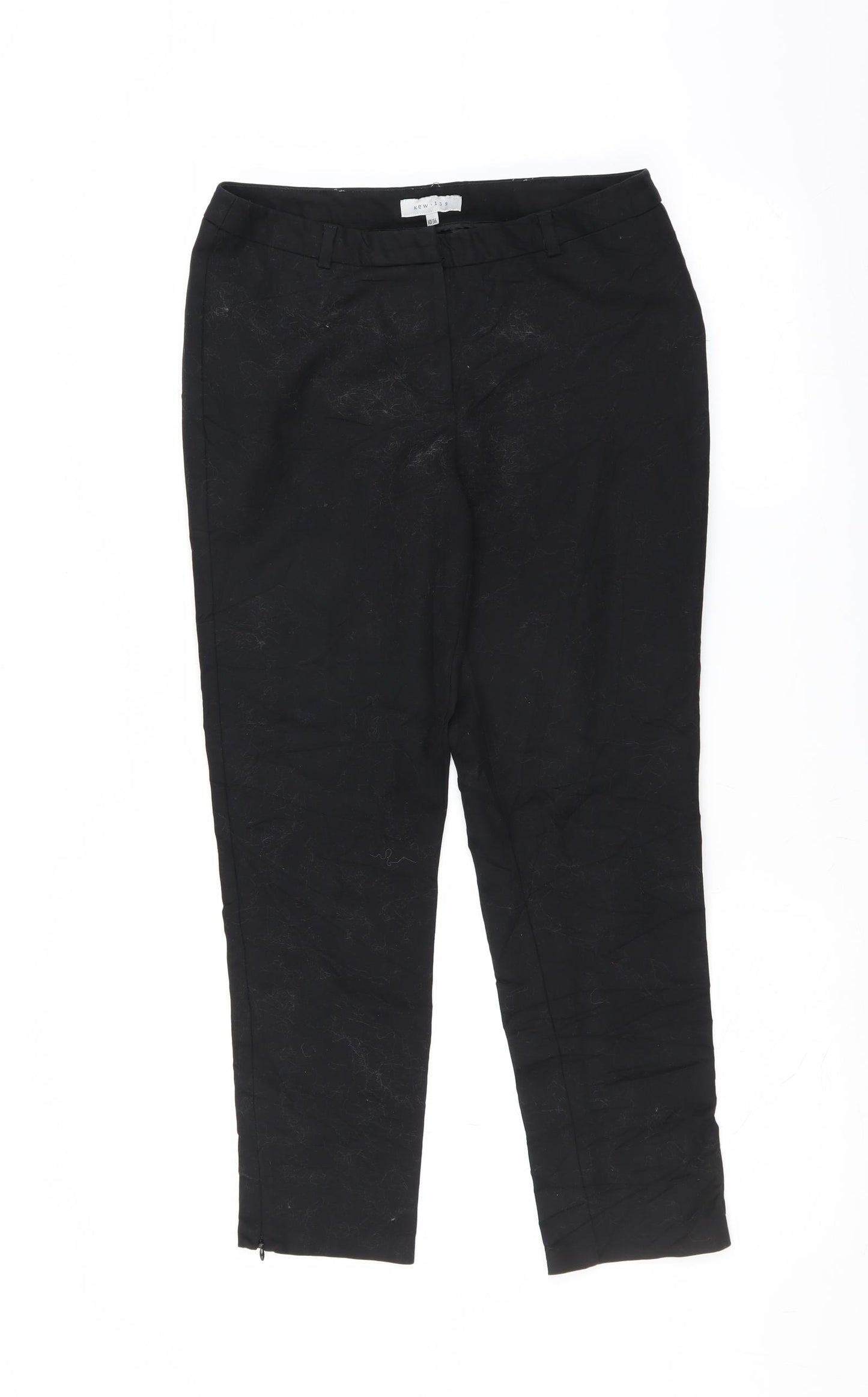 KEW Womens Black   Trousers  Size 10 L26 in