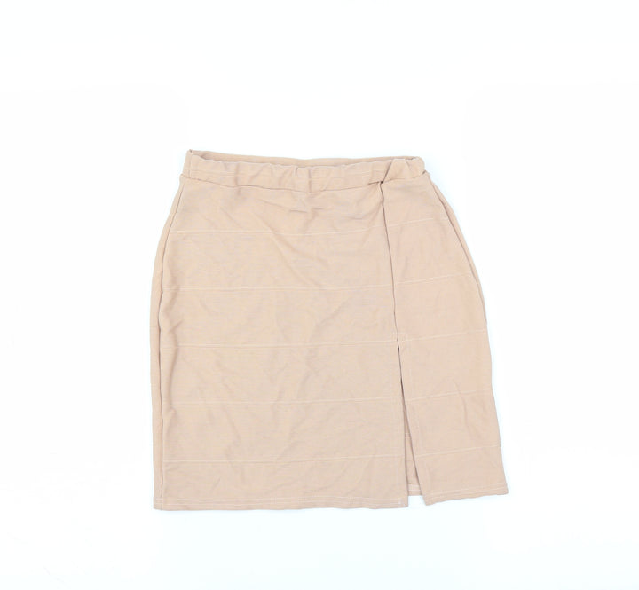 PRETTYLITTLETHING Womens Pink Bandage Skirt Size 8