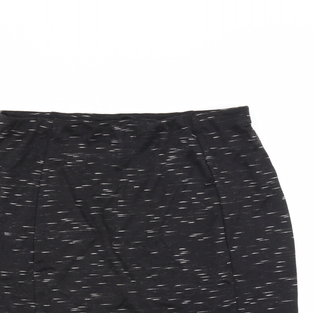 Papaya Womens Black   Mini Skirt Size 12
