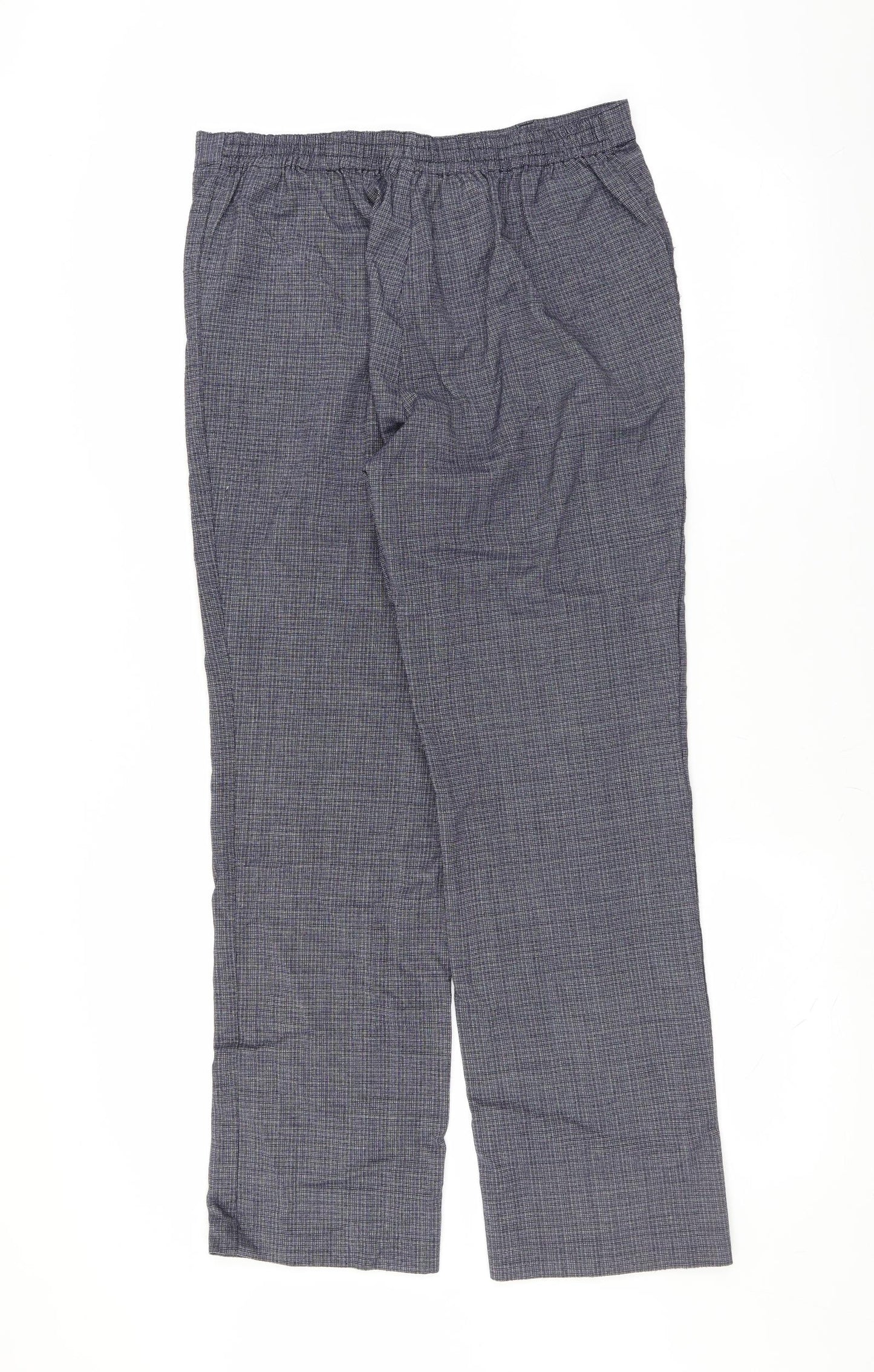 Marks and Spencer Womens Blue   Trousers  Size 12 L28 in