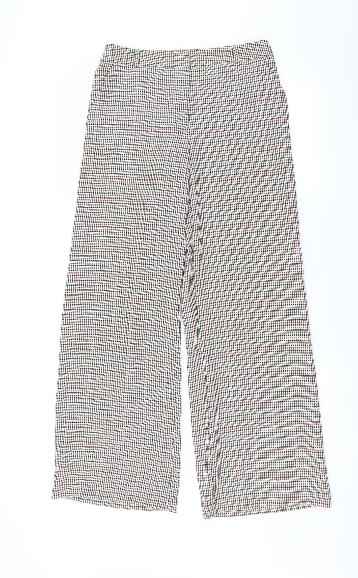 Primark Womens Beige Houndstooth  Trousers  Size 10 L30 in