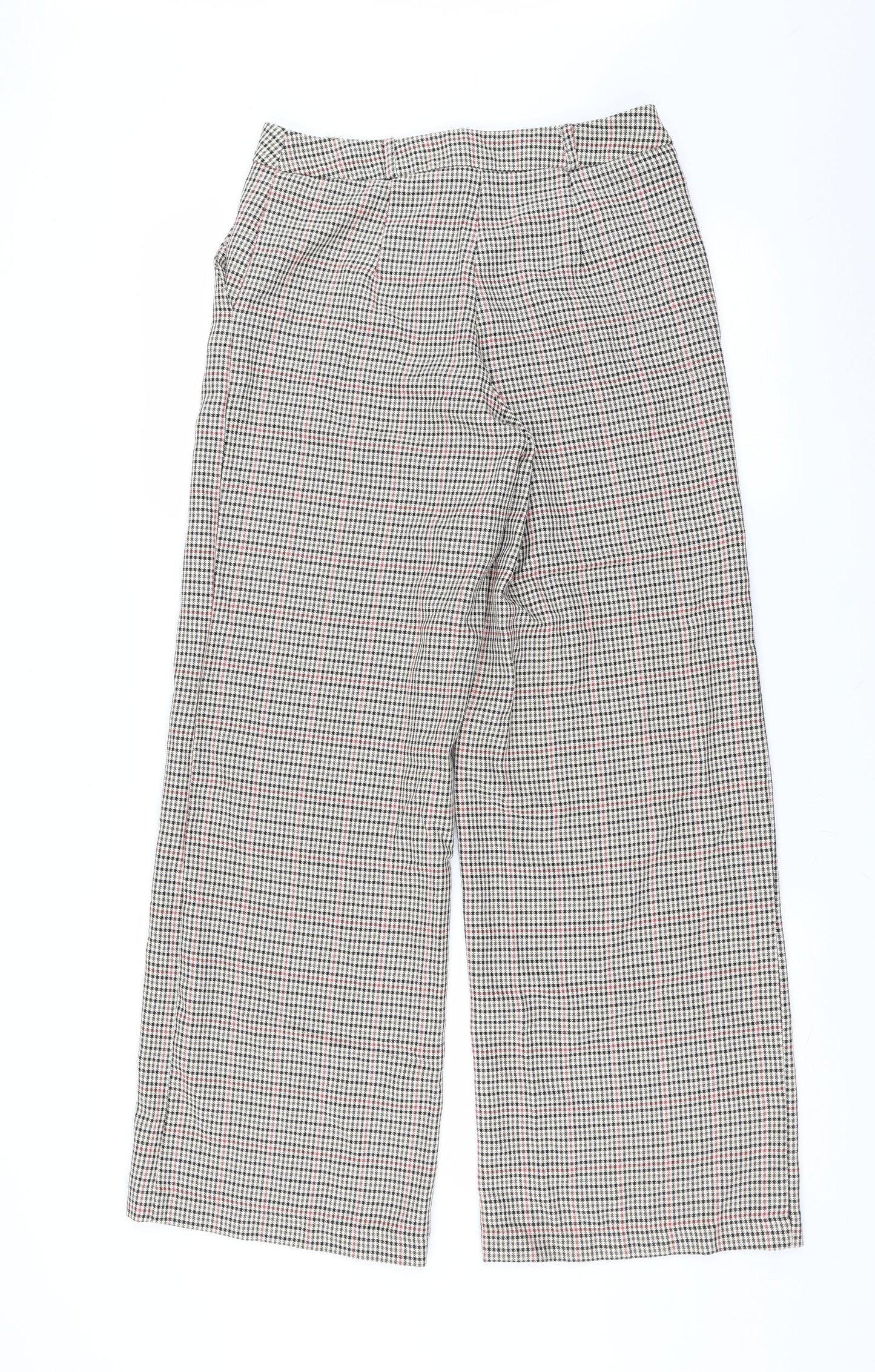 Primark Womens Beige Houndstooth  Trousers  Size 10 L30 in