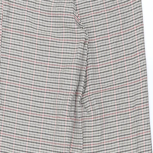 Primark Womens Beige Houndstooth  Trousers  Size 10 L30 in