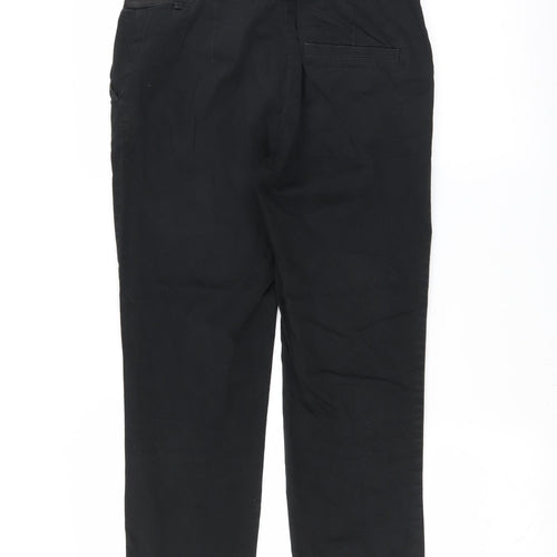 H&M Mens Black   Trousers  Size 30 in L24 in