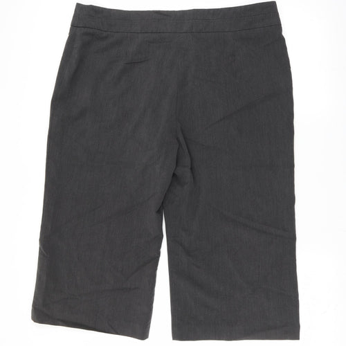 The stock shop Womens Grey   Trousers  Size 20 L20 in - cropped