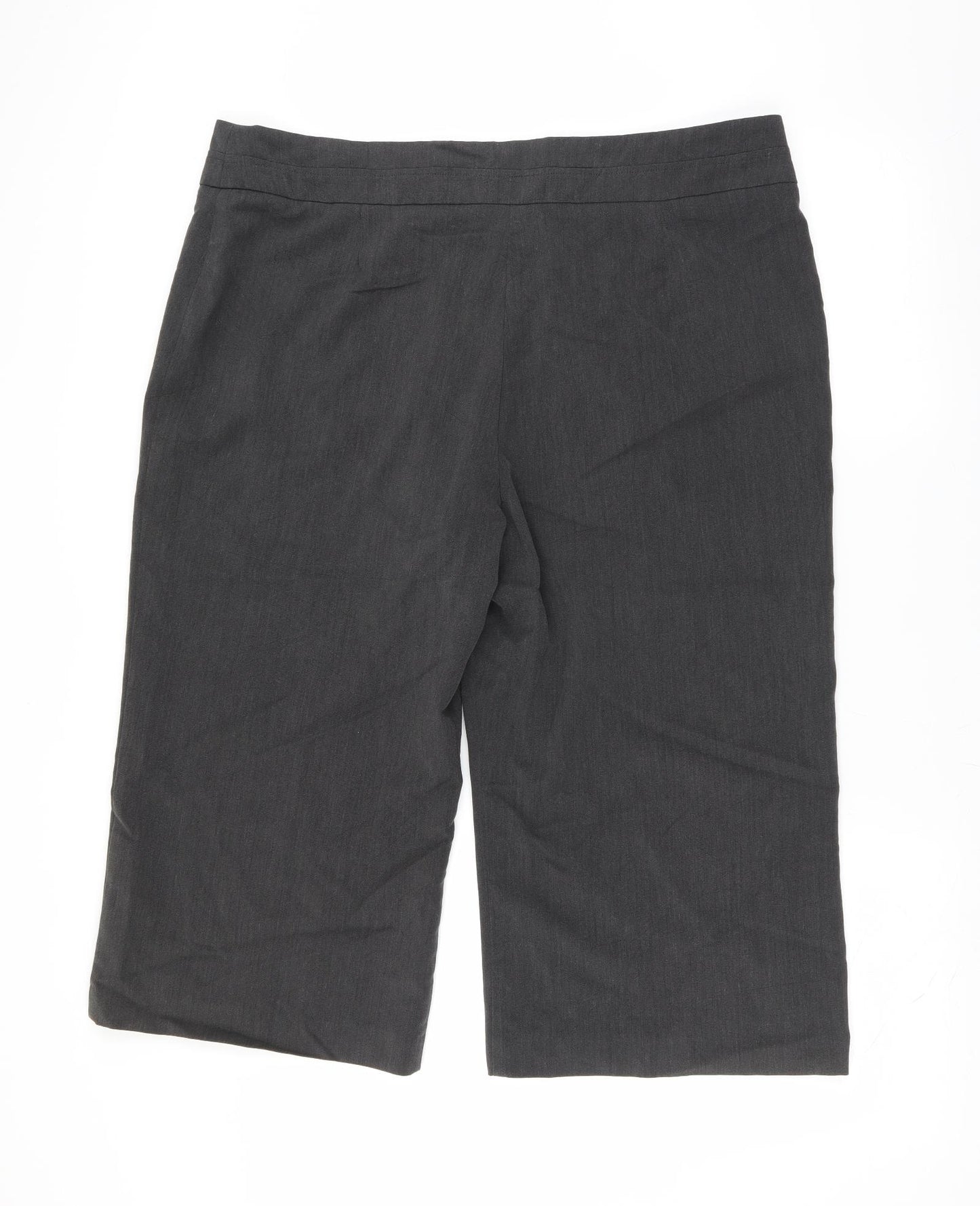 The stock shop Womens Grey   Trousers  Size 20 L20 in - cropped