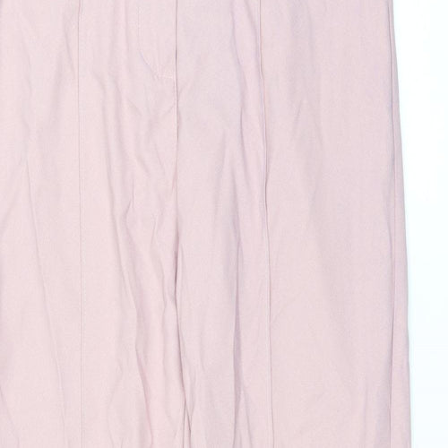PRETTYLITTLETHING Womens Pink   Trousers  Size 6 L28 in