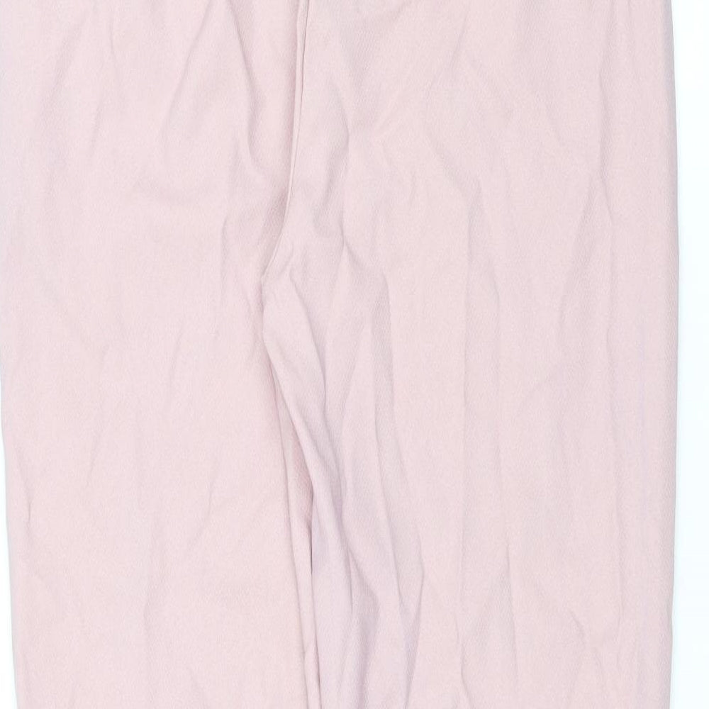 PRETTYLITTLETHING Womens Pink   Trousers  Size 6 L28 in