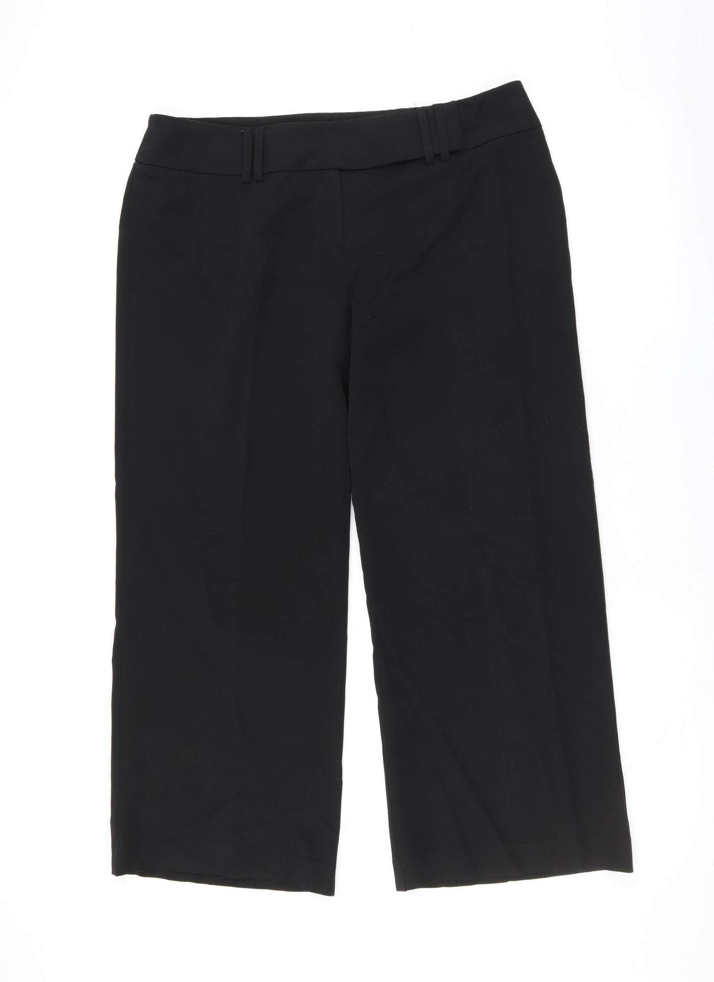 South Womens Black   Trousers  Size 16 L26 in