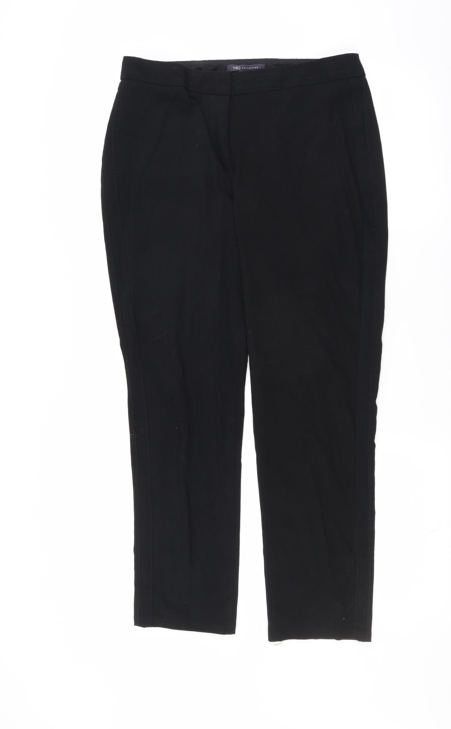 Marks and Spencer Womens Black   Trousers  Size 12 L27 in