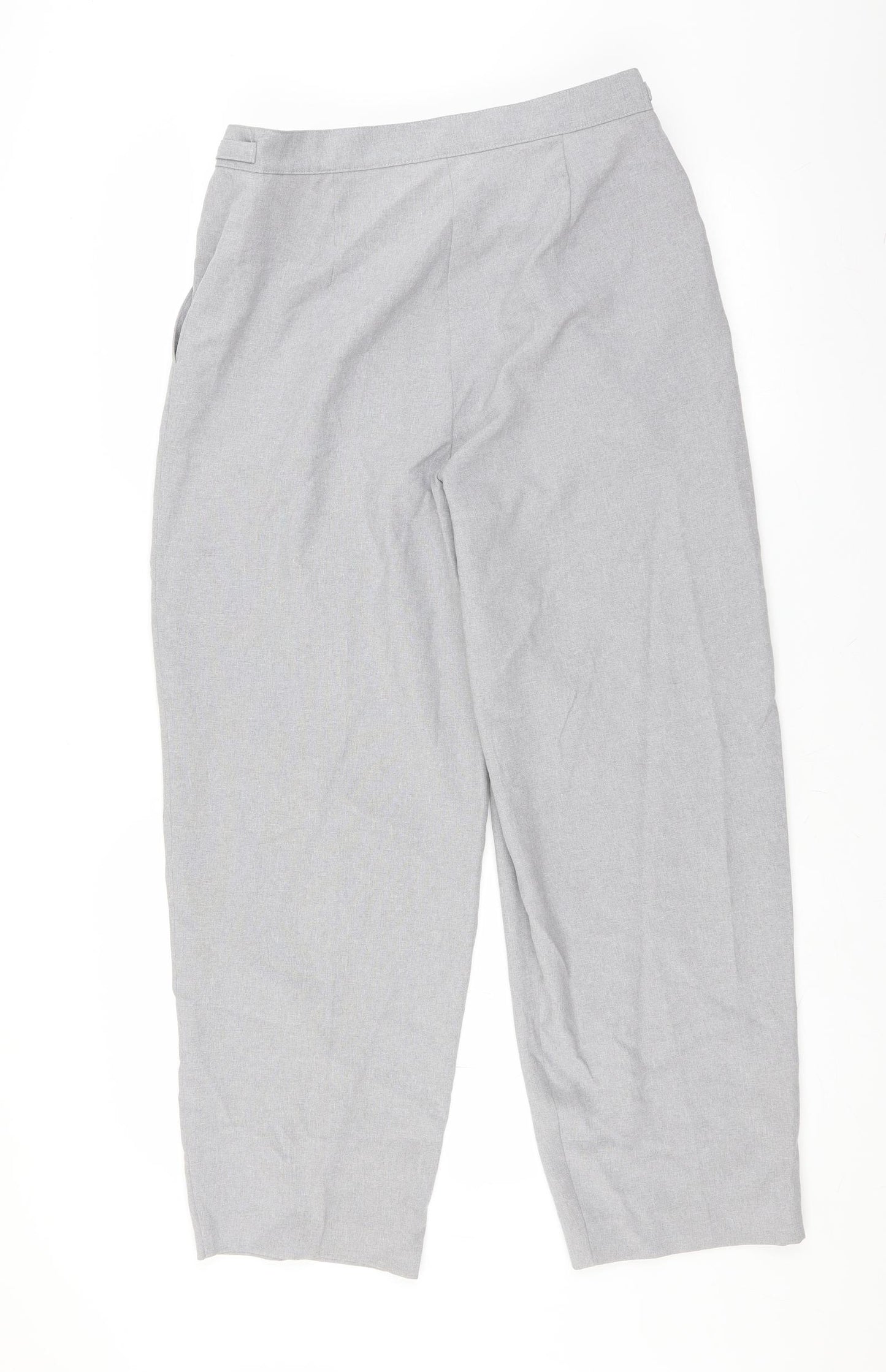 Slimma Womens Grey   Trousers  Size 14 L27 in