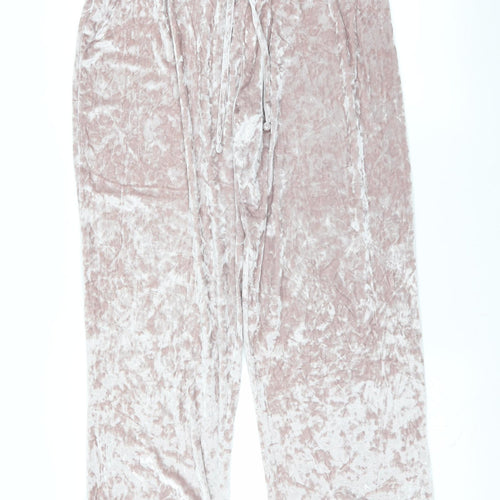 F&F Womens Pink Solid   Lounge Pants Size 16  - velvet