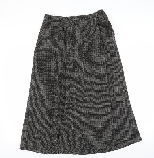 Front view of Alex & Co women’s black maxi skirt, size UK 10